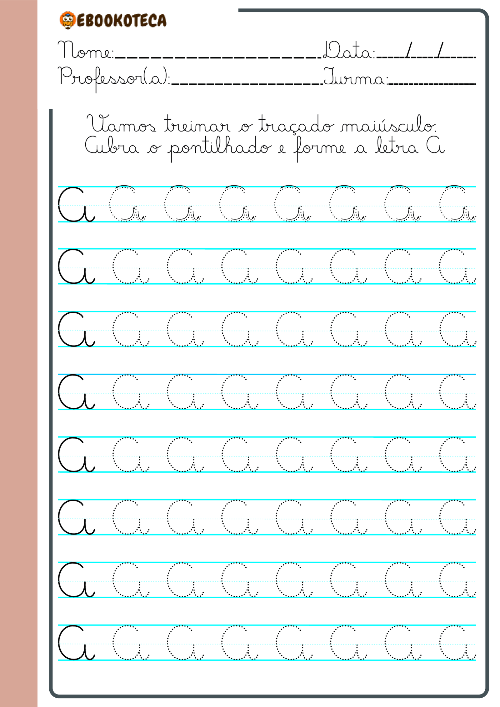 atividades para caligrafia